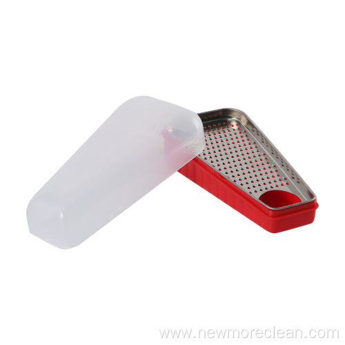 Stainless Steel Cheese Grater With Plastic Container